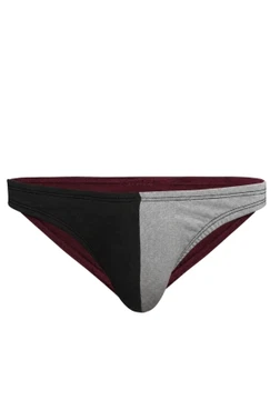 Erkek Siyah Gri Pamuklu Klasik Slip Külot Darkzone DZ-1104-130-S