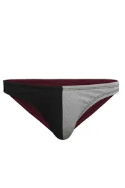 Erkek Siyah Gri Pamuklu Klasik Slip Külot Darkzone DZ-1104-130-S