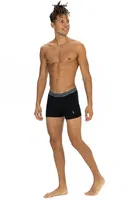 Erkek Siyah - Lacivert - Gri Melanj 3'lü Boxer Us. POLO Assn. 80543 Görsel görsel 4