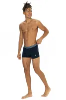 Erkek Siyah - Lacivert - Gri Melanj 3'lü Boxer Us. POLO Assn. 80543 Görsel farklı açı