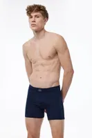 Erkek Siyah Pamuk Elastan Uzun Boxer Malabadi 073 Lacivert görsel 5