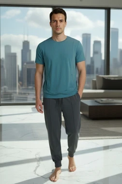 Erkek T-Shirt Pantolon Takım Doreanse 4607