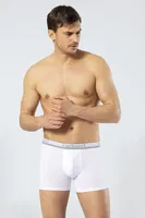 Erkek Uzun Paçali 3lü Boxer Cacharel 1338/Beyaz-Siyah-Gri Görsel görsel 4