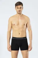 Erkek Uzun Paçali 3lü Boxer Cacharel 1338/Beyaz-Siyah-Gri Görsel detay görünüm