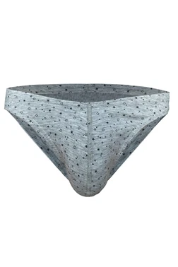Darkzone Erkek Yıldız Desenli Gri Pamuklu Klasik Slip Külot Darkzone DZ-1104-108-S
