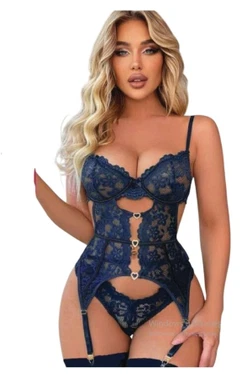 Fantezi Kalp Aksesuarlı Dantelli Jartiyer Takım For Dreams 8465 - Alternatif Görünüm