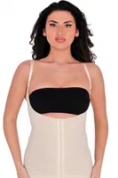 Fermuarlı Sporcu Crop Büstiyer Form Angel 5860 Bej görsel 4