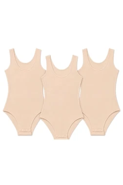 Yıldız Çamaşır Geniş Askılı Kadın Çıtçıtlı Body Ten 3'lü Paket Yıldız 2059 - Alternatif Görünüm