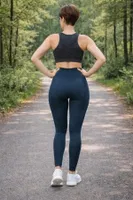 Seamless Spor Bayan Tayt  Gigotto 001-001166 Lacivert detay görünüm