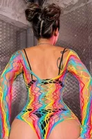 Gökkuşağı Vücut Çorabı Body Ruselin 144 Görsel farklı açı