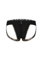 Gold Erkek Fantezi Arkası Açık Yılan Derisi Desenli Deri Jockstrap Darkzone DZ-1401-101-S Görsel farklı açı