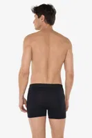 Görünmez Boxer Erkek Ten Rengi Milan Modal İç Göstermeyen Boxer Malabasi 014 Siyah detay görünüm