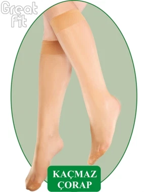 Great Fit - Kaçmaz (Non-Run) Dizaltı Kadın Çorap Dore 12528