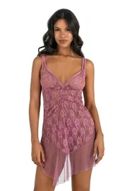 Ahu Lingerie Gün Kurusu Kısa Tül Gecelik Ahu Primoda 4208