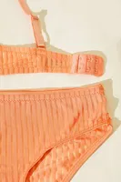 Hafif Destekli Balenli Sütyen Külot Takımı NBB 4875 Turuncu görsel 4