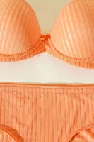 Hafif Destekli Balenli Sütyen Külot Takımı NBB 4875 Turuncu farklı açı