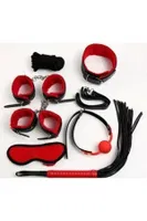 Harness Kelepçeli Fantezi Set 7li Nightlight 8014 Kırmızı farklı açı