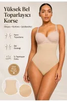 İnceltici Etkili Yüksek Bel String Kadın Korse FormActive 1025 Ten görsel 7