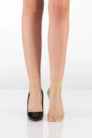 ITALIANA Italiana 3'lü İpince Kadın Soket Çorap 1308-3 Mor