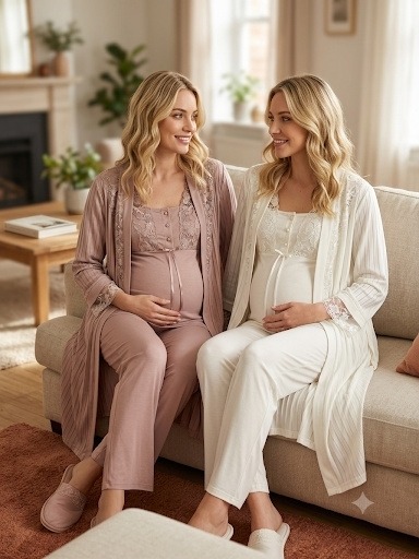 Jakar Viskon Kadın 3'lü Pijama Takımı Bone Club 6310