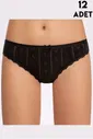 Jakarlı Dantelli Kadın Bikini12'li İlke 273