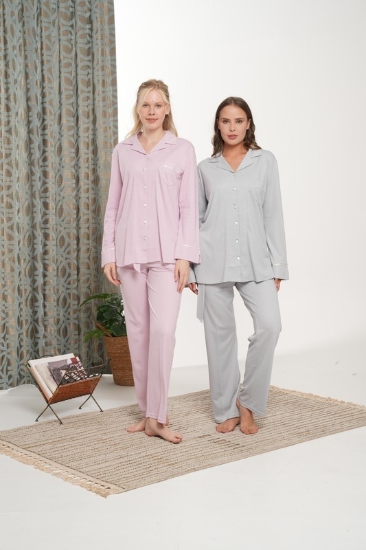 Jasmin Boydan Kadın Pijama Takımı Bone Club 5727