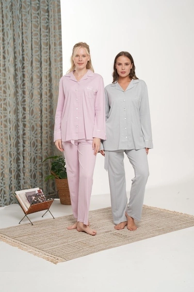 Jasmin Boydan Kadın Pijama Takımı Bone Club 5727