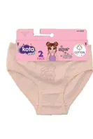 Kabartma Baskılı Penye Kız Çocuk Bikini Külot 12'li Kota 3432 Asorti görsel 7