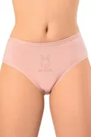 Kabartma Baskılı Penye Kız Çocuk Bikini Külot 12'li Kota 3432 Asorti görsel 4