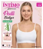Kadın Bambu İp Askılı Pedli Derbi Bustiyer İntimo 2038