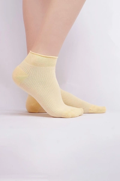Kadın Bambu Tekli Yazlık Sneaker Çorap Mısırlı KSNK000009