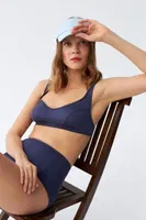 Kadın Basic Lacivert Pedli Yüksek Bel Bikini Takımı Akbeniz 35017 Lacivert detay görünüm