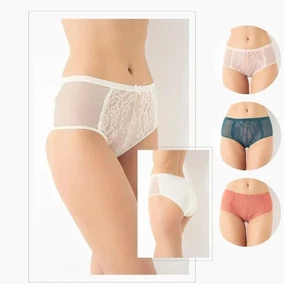 Kadın Bato Dantelli Külot 4'lü Paket Confeo C804-503 - Alternatif Görünüm