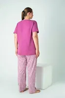 Kadın Battal Penye Süprem Kısa Kol Pijama Takım Confeo C840-921 Görsel