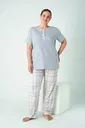 Kadın Battal Penye Süprem Patlı Kısa Kol Pijama Confeo C840-929