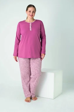 Kadın Battal Penye Süprem Patlı Uzun Kol Pijama Takım Confeo C840-922
- Alternatif Görünüm