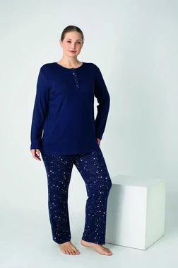 Kadın Battal Viskon Patlı Uzun Kol Pijama Takım Confeo C840-905
- Alternatif Görünüm