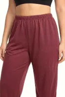 Kadın Büyük Beden Bordo Dokulu Cepli Pijama Altı Akbeniz 210080 Bordo detay görünüm
