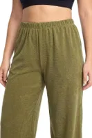 Kadın Büyük Beden Haki Dokulu Cepli Pijama Altı Akbeniz 210080 Haki farklı açı