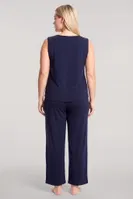 Kadın Büyük Beden Haki Kolsuz Pijama Takımı Akbeniz 202624 görsel 9