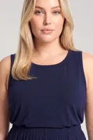 Kadın Büyük Beden Haki Kolsuz Pijama Takımı Akbeniz 202624 görsel 6