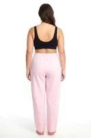 Kadın Büyük Beden Pudra Pembe Cepli Pijama Altı Akbeniz 210081 Pembe farklı açı