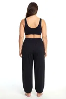 Kadın Büyük Beden Siyah Basic Pijama Altı Akbeniz 210086 Siyah
