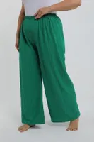 Kadın Büyük Beden Yeşil Baggy Pijama Altı Akbeniz 210078 Yeşil