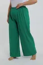 Kadın Büyük Beden Yeşil Baggy Pijama Altı Akbeniz 210078