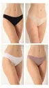 Kadın Dantelli Bikini 4'lü Külot Paket Confeo C804-001