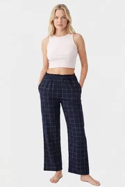 Türen Kadın Dokuma Tek Alt Pantolon Türen 3616/Lacivert