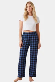 Türen Dokuma Tek Alt Pantolon Türen 3616-Mavi