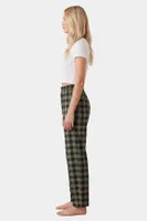 Kadın Dokuma Tek Alt Pantolon Türen 3616/-Yeşil Yeşil detay görünüm