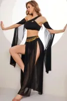Kadın Fantazi Siyah Özel Tasarım Harem Oryantal Kostüm Ruselin 2272 Siyah farklı açı